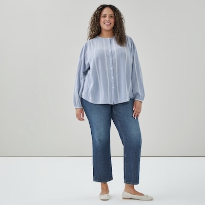 Joe Fresh Women+ Puffed Long Sleeve Button Shirt 1 ea, $35.00/1ea