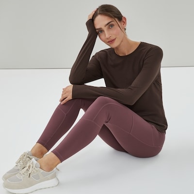 Active Moisture-Wicking Long Sleeve - Dark Brown