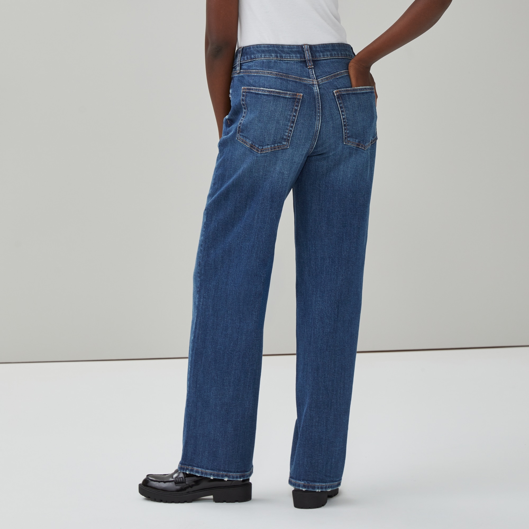 Wide Leg Dark Wash Jean