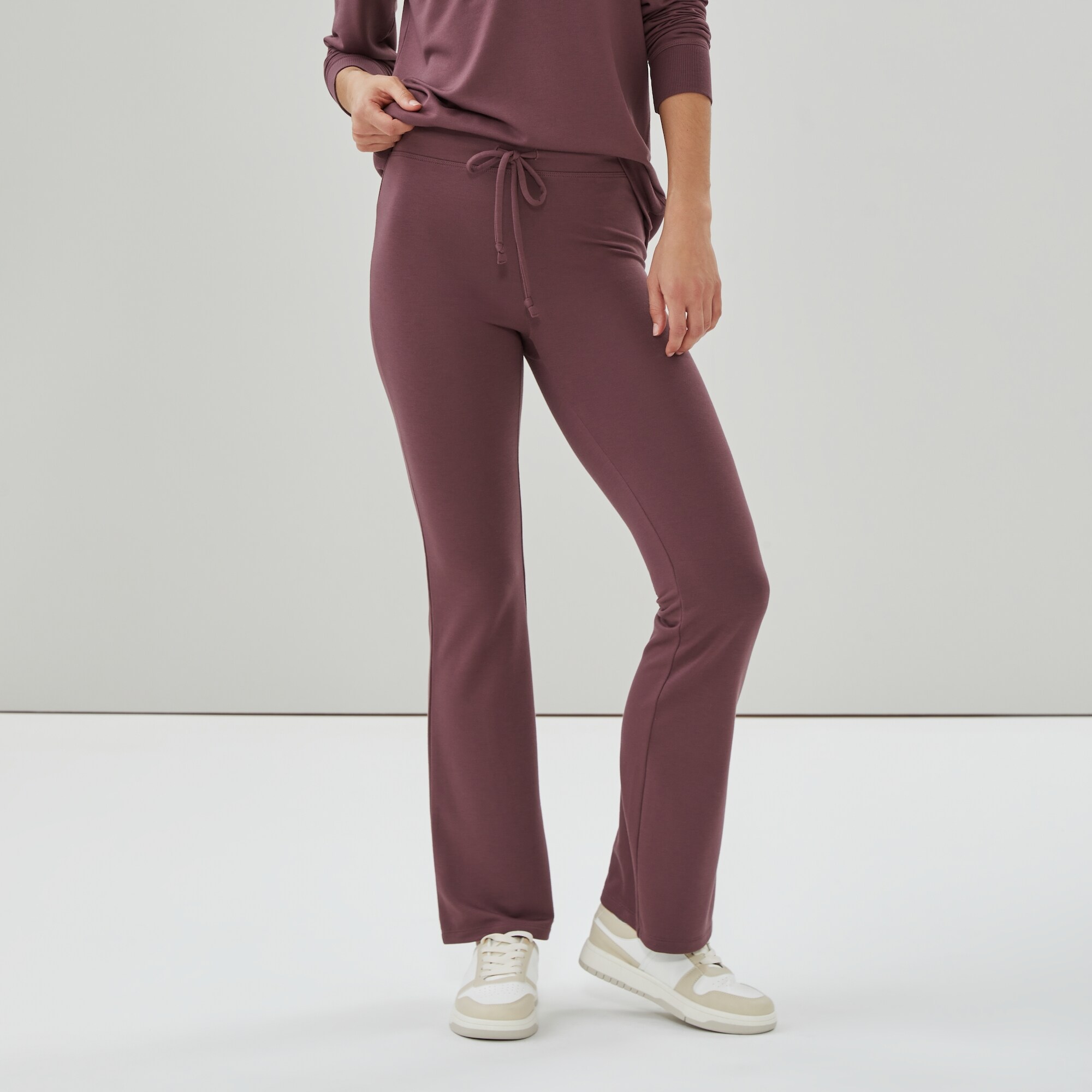 Micro French Terry Flared Sweatpant