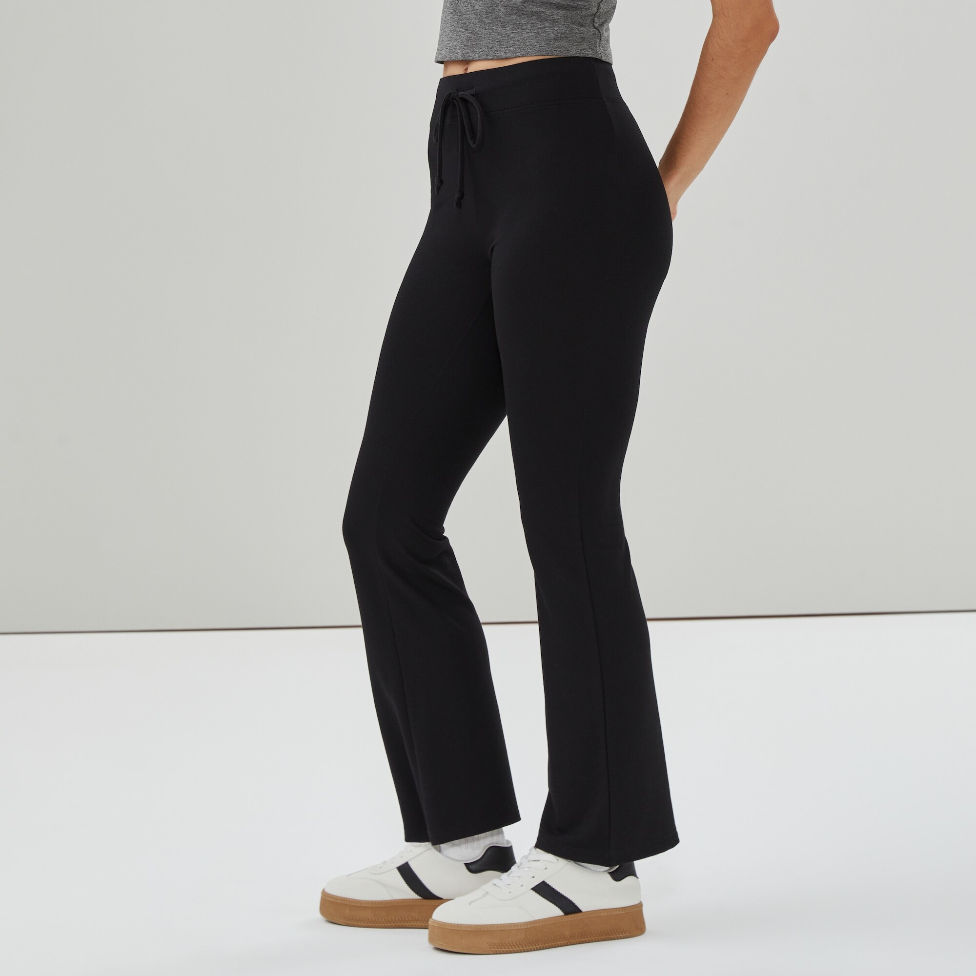 Micro French Terry Flared Sweatpant