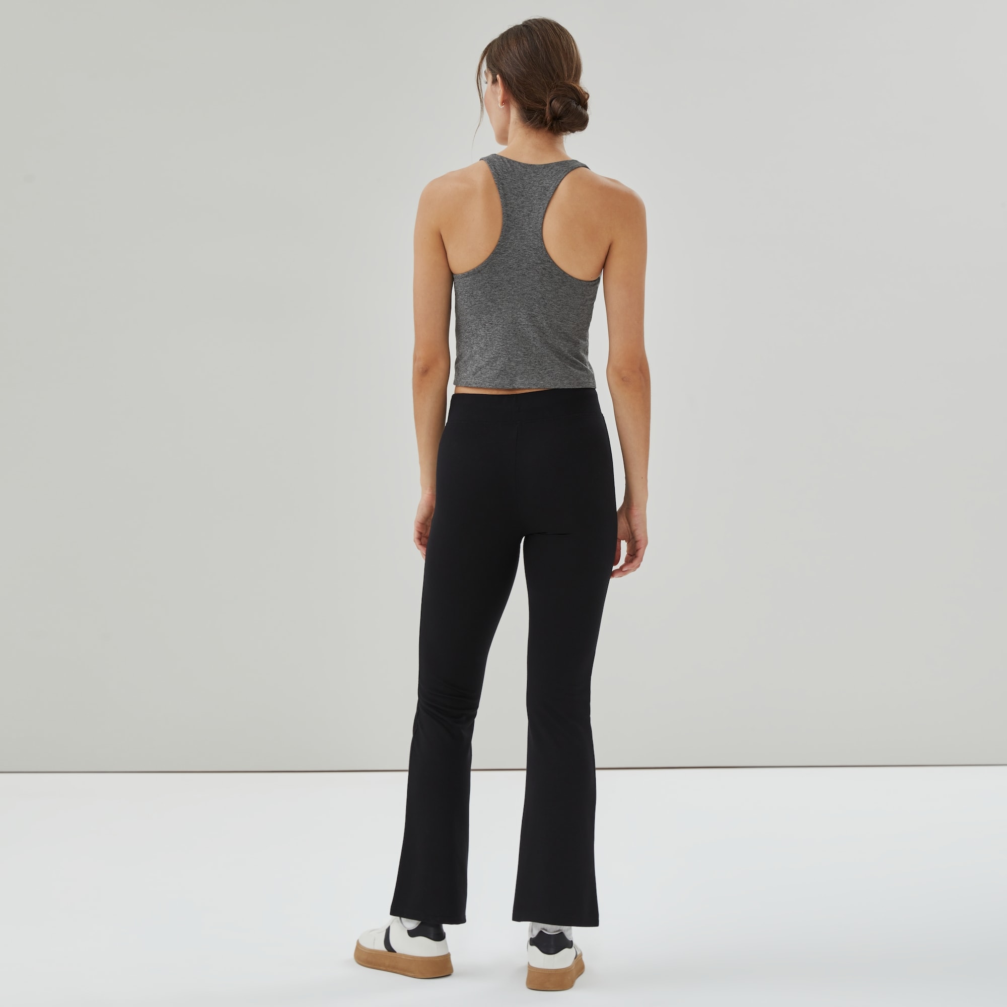 Micro French Terry Flared Sweatpant