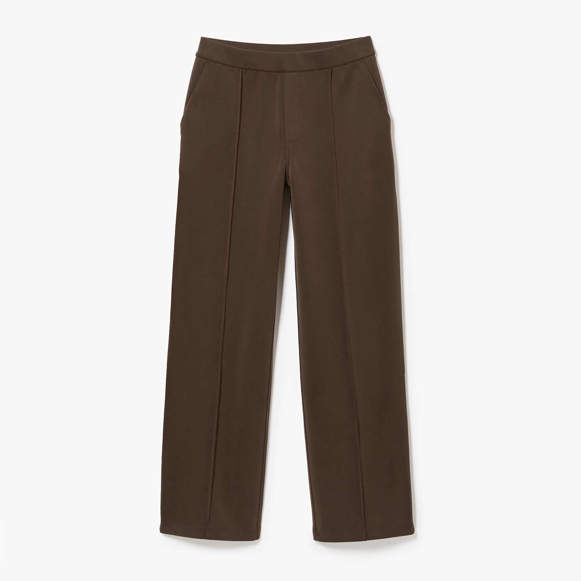 SoftWash Pintuck Sweatpant in Dark Brown from Joe Fresh