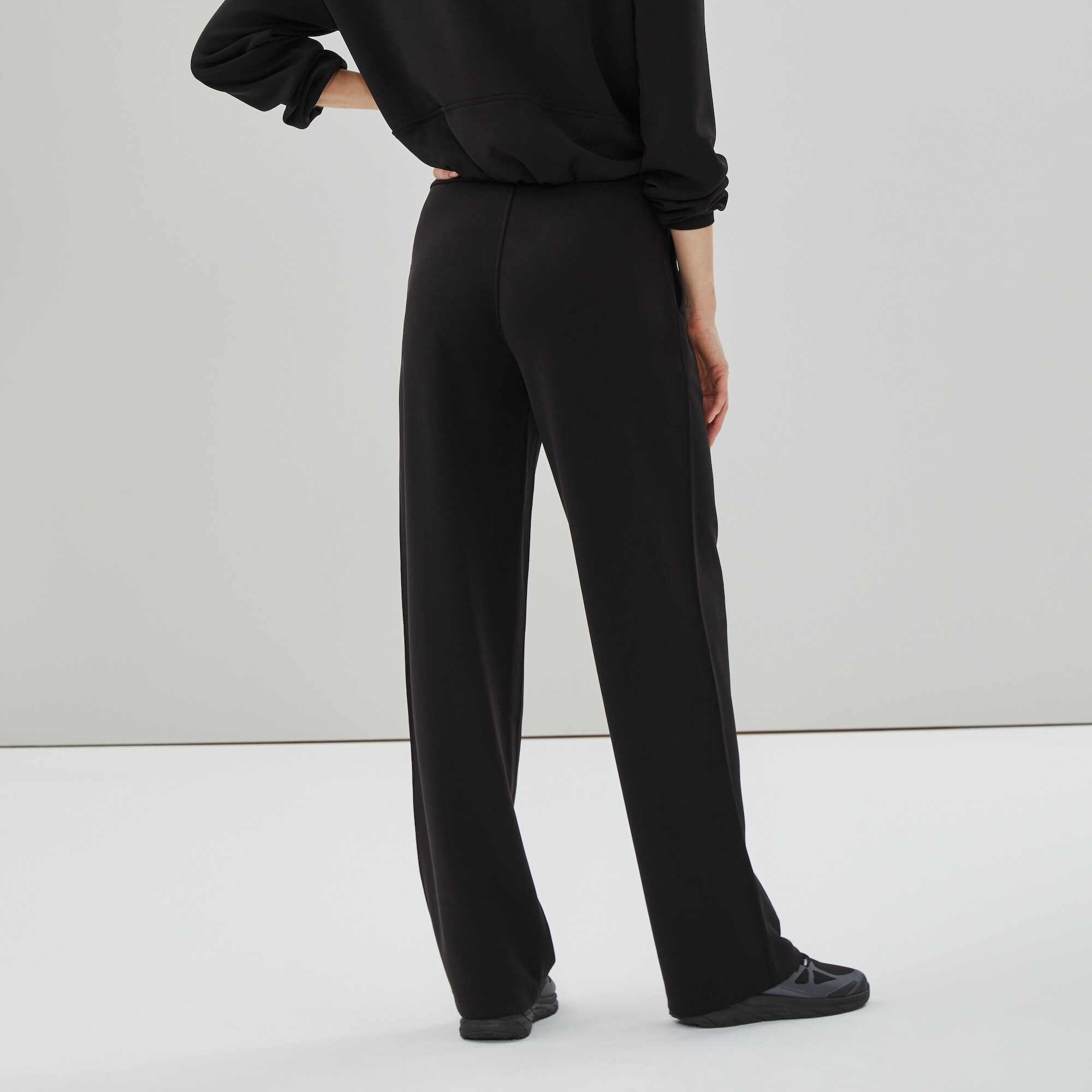 Pantalon en molleton FiniDoux à plis nervurés