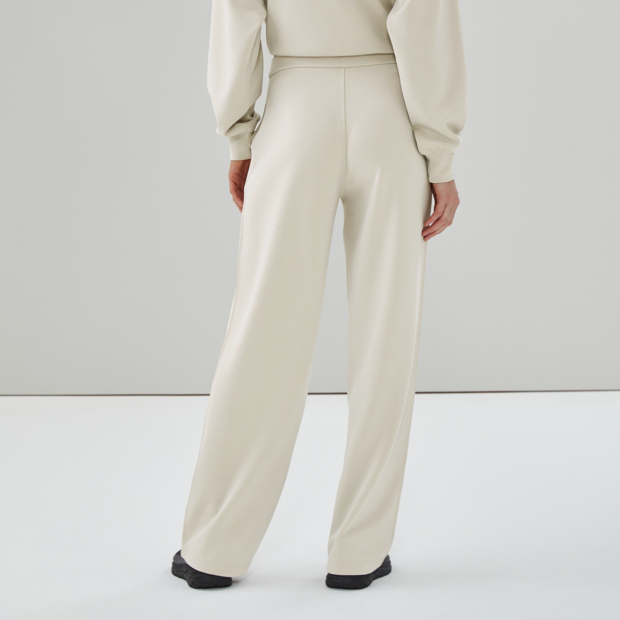 Pantalon en molleton FiniDoux à plis nervurés