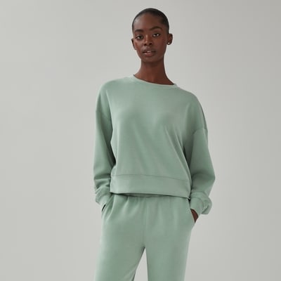SoftWash Cropped Sweatshirt - Pale Green