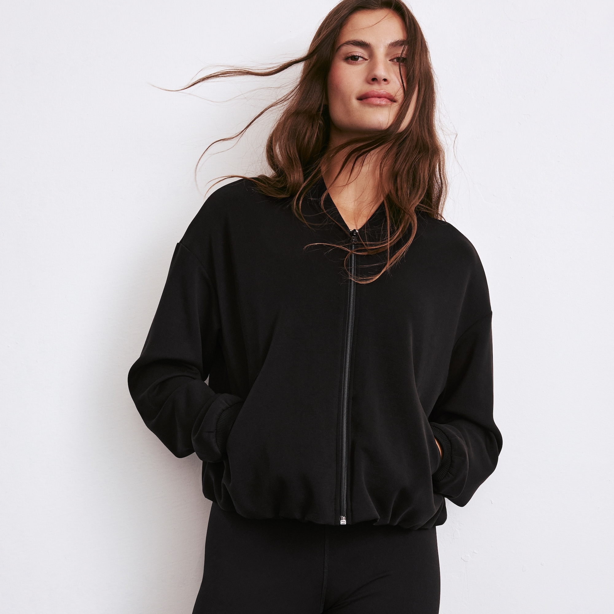 SoftWash Jacket in Black from Joe Fresh