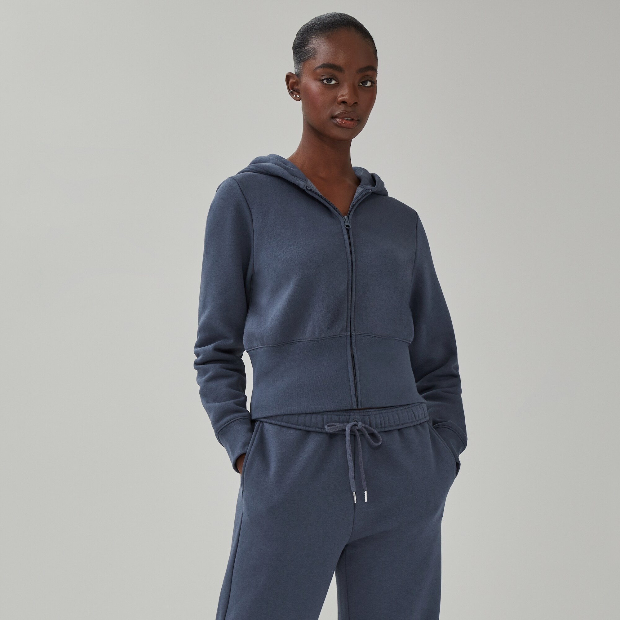 CozyFleece Cropped Hooded Jacket