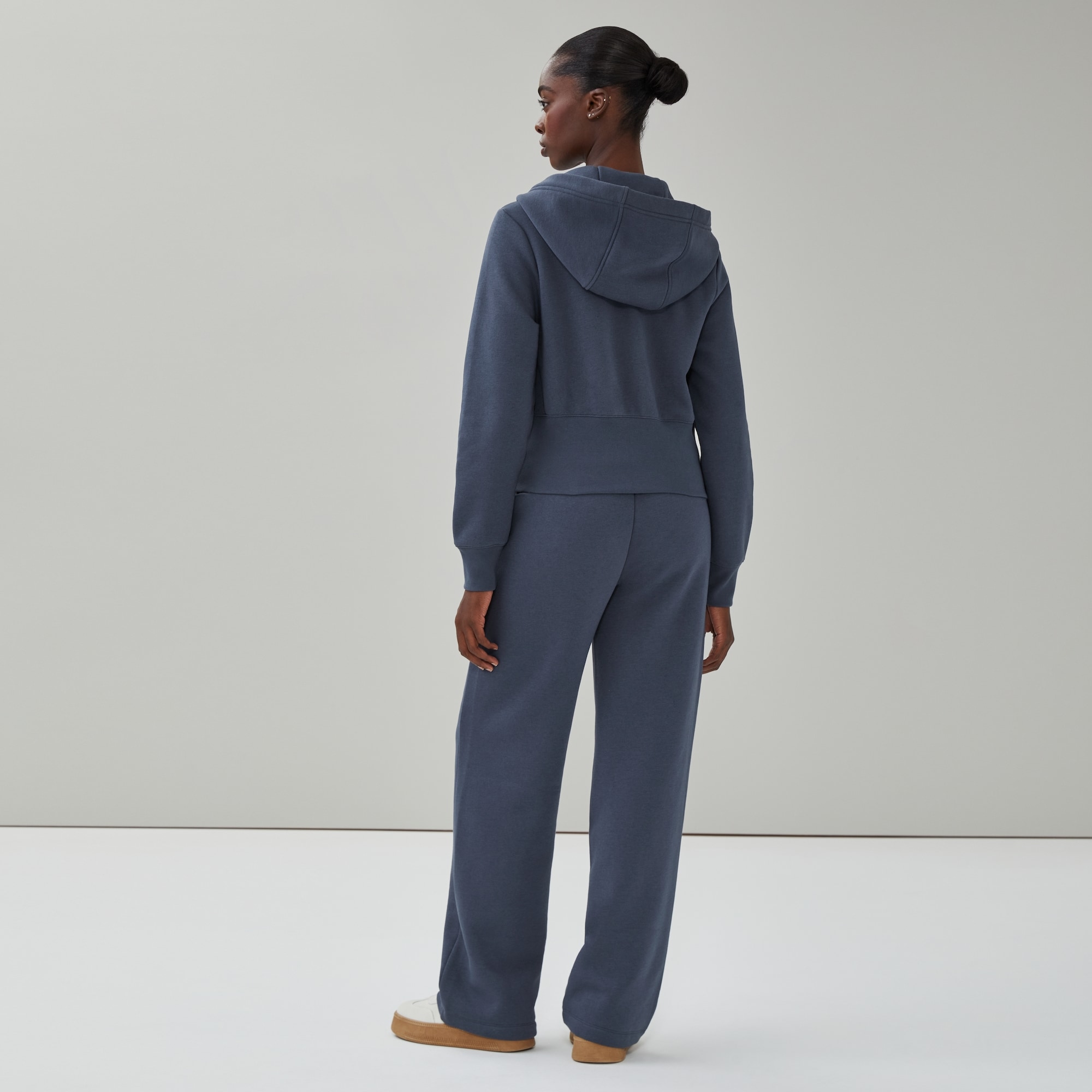 CozyFleece Cropped Hooded Jacket in Dark Navy from Joe Fresh