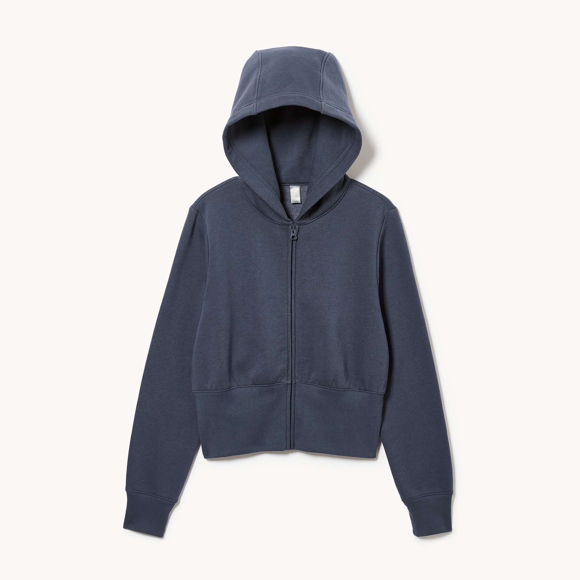 CozyFleece Cropped Hooded Jacket in Dark Navy from Joe Fresh