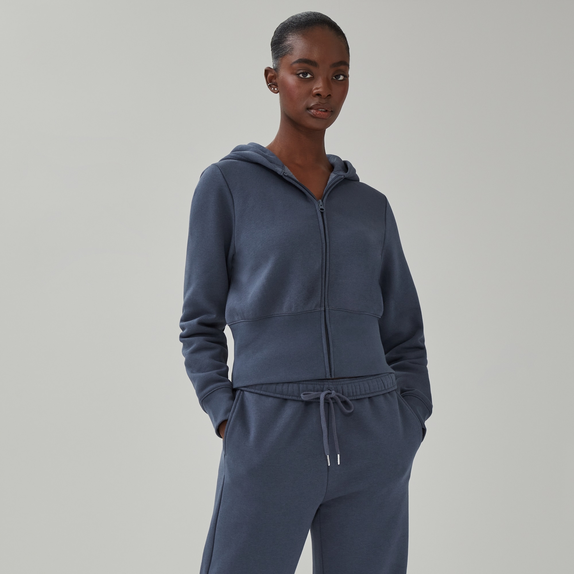 CozyFleece Cropped Hooded Jacket