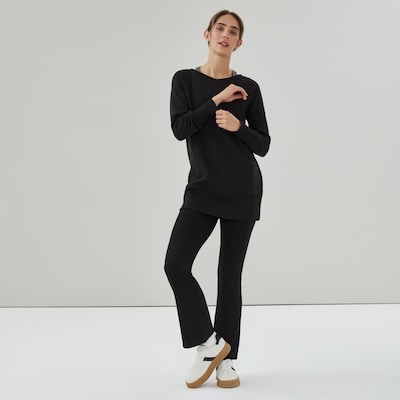Active Fleece V-Neck Sweatshirt - Black