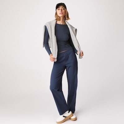 On-the-Go Wide Leg Pant - Dark Navy