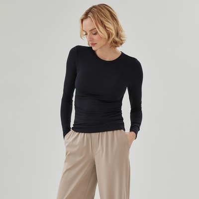 Ribbed Long Sleeve - Black