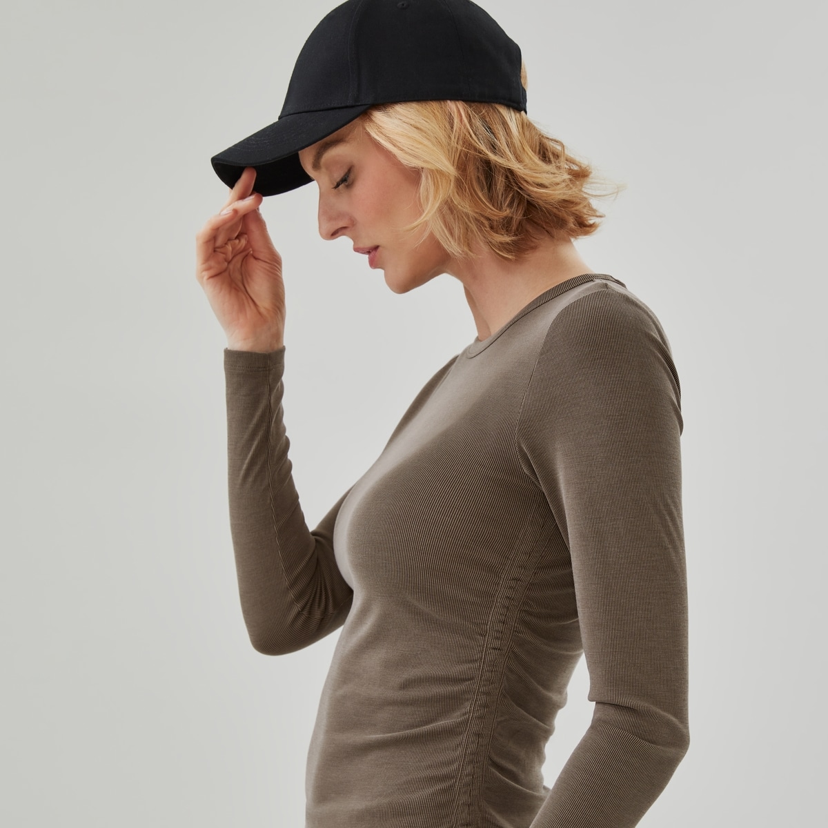 Ribbed Long Sleeve - Khaki Brown