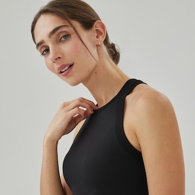 Cami sport sans couture - Noir