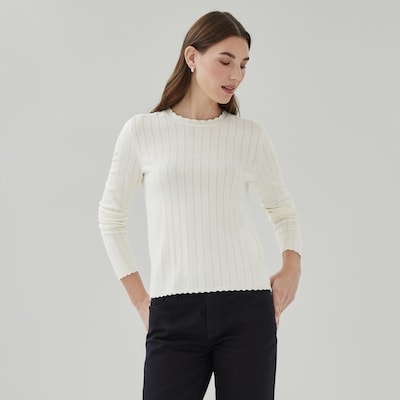 Joe Fresh Chandail ras du cou à mailles pointelle 1 ea, 35,00 $/1ch