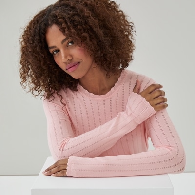 Joe Fresh Pointelle Crewneck Sweater 1 ea, $35.00/1ea