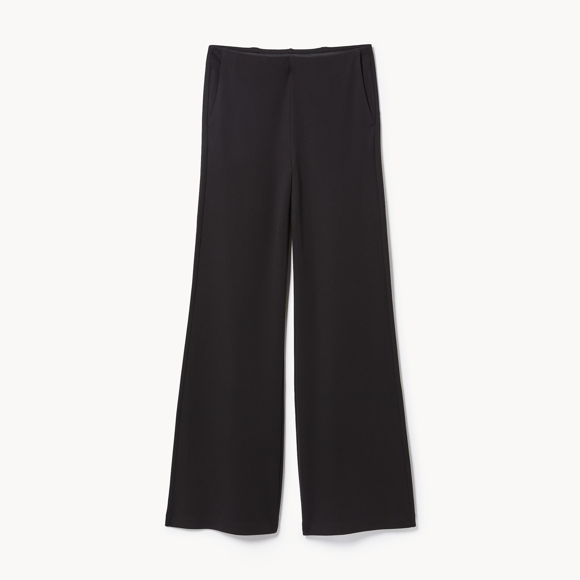 Pantalon à jambe large en point de Rome
