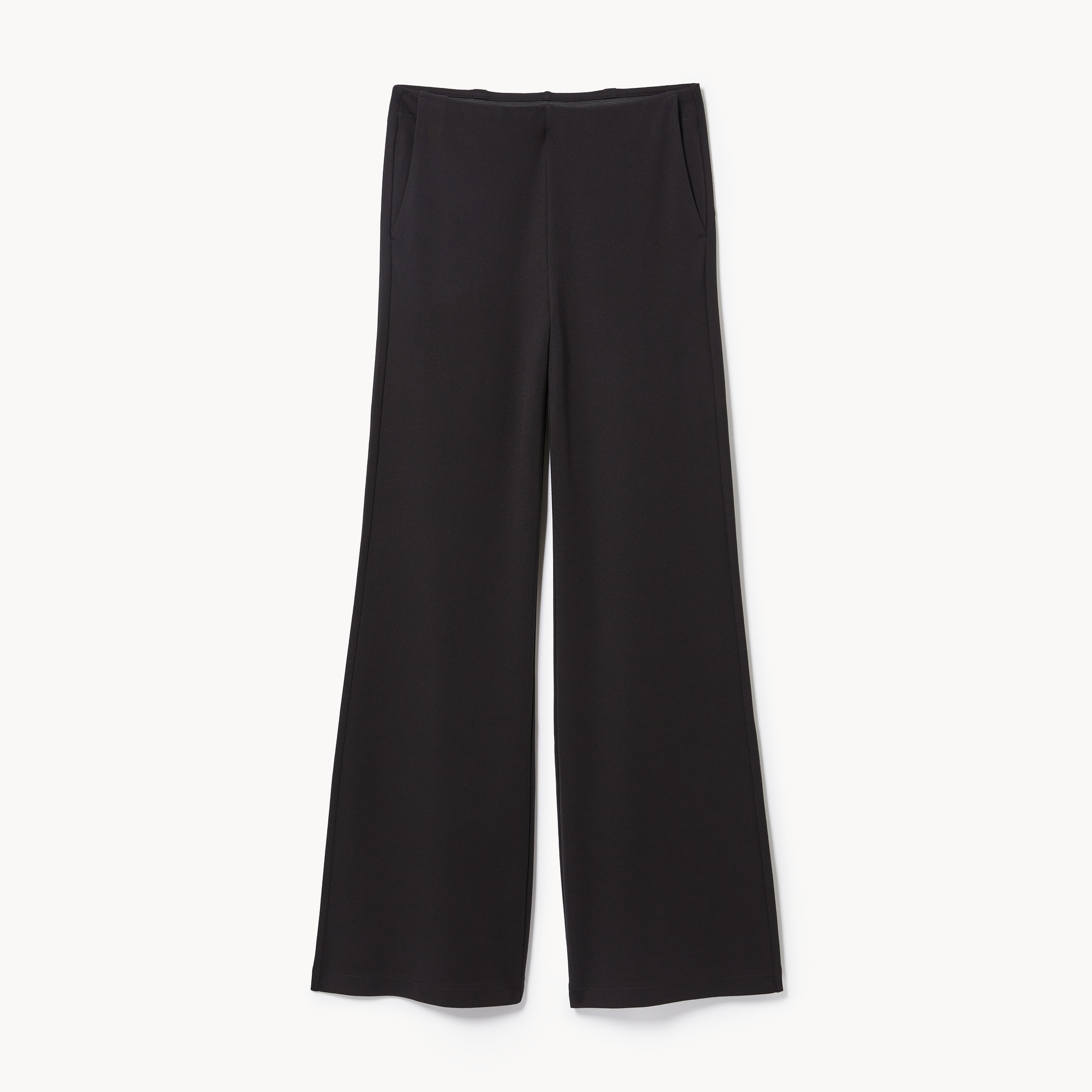 Pantalon à jambe large en point de Rome