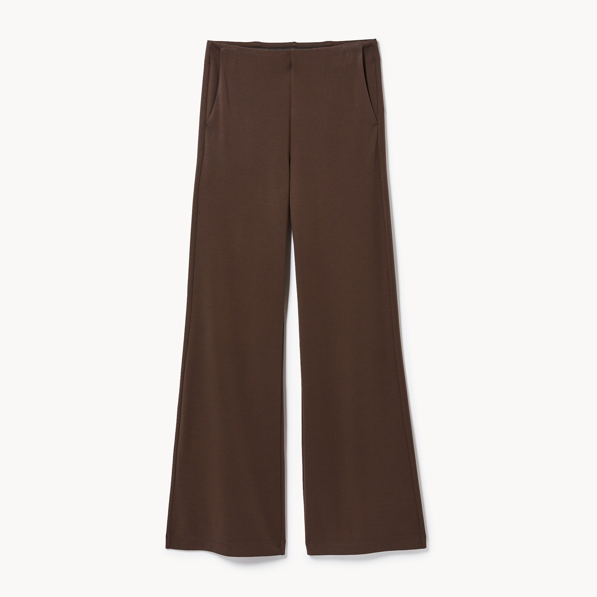 Pantalon à jambe large en point de Rome