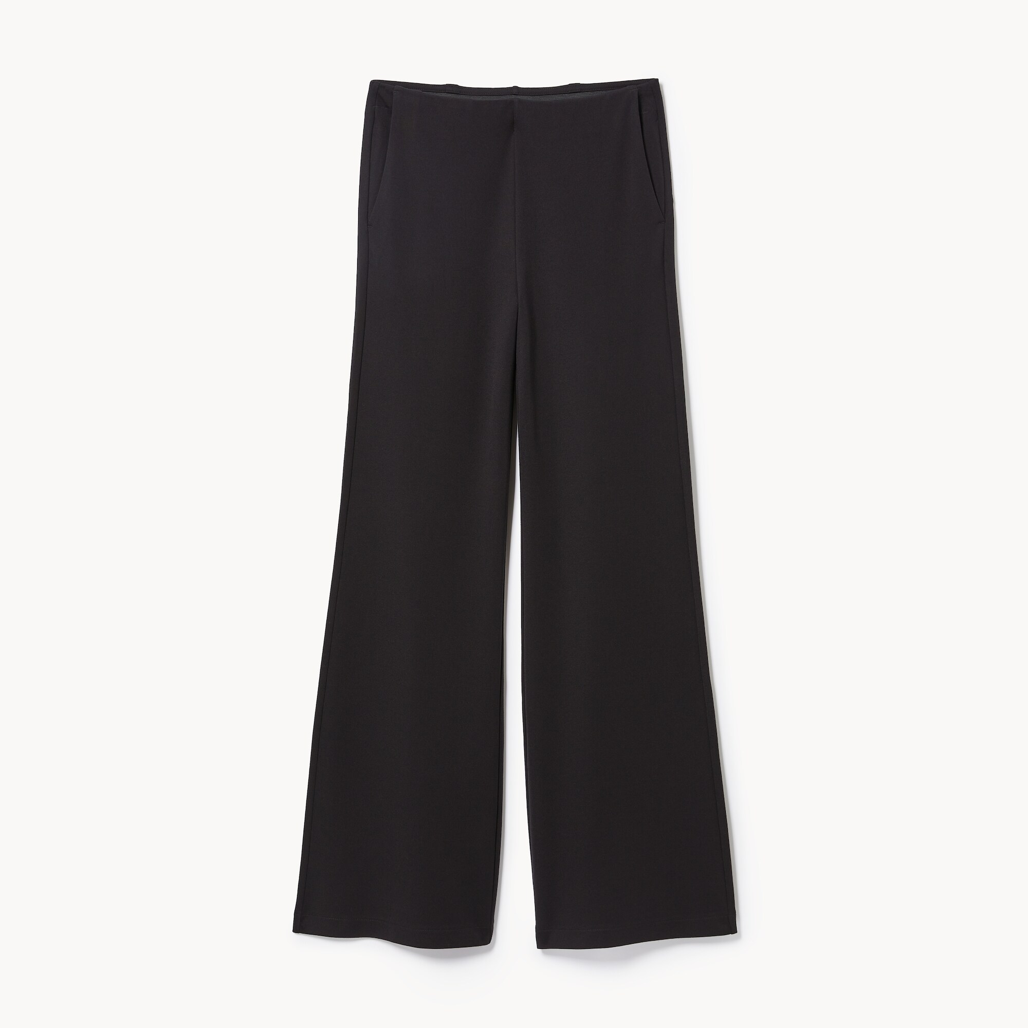 Pantalon à jambe large en point de Rome