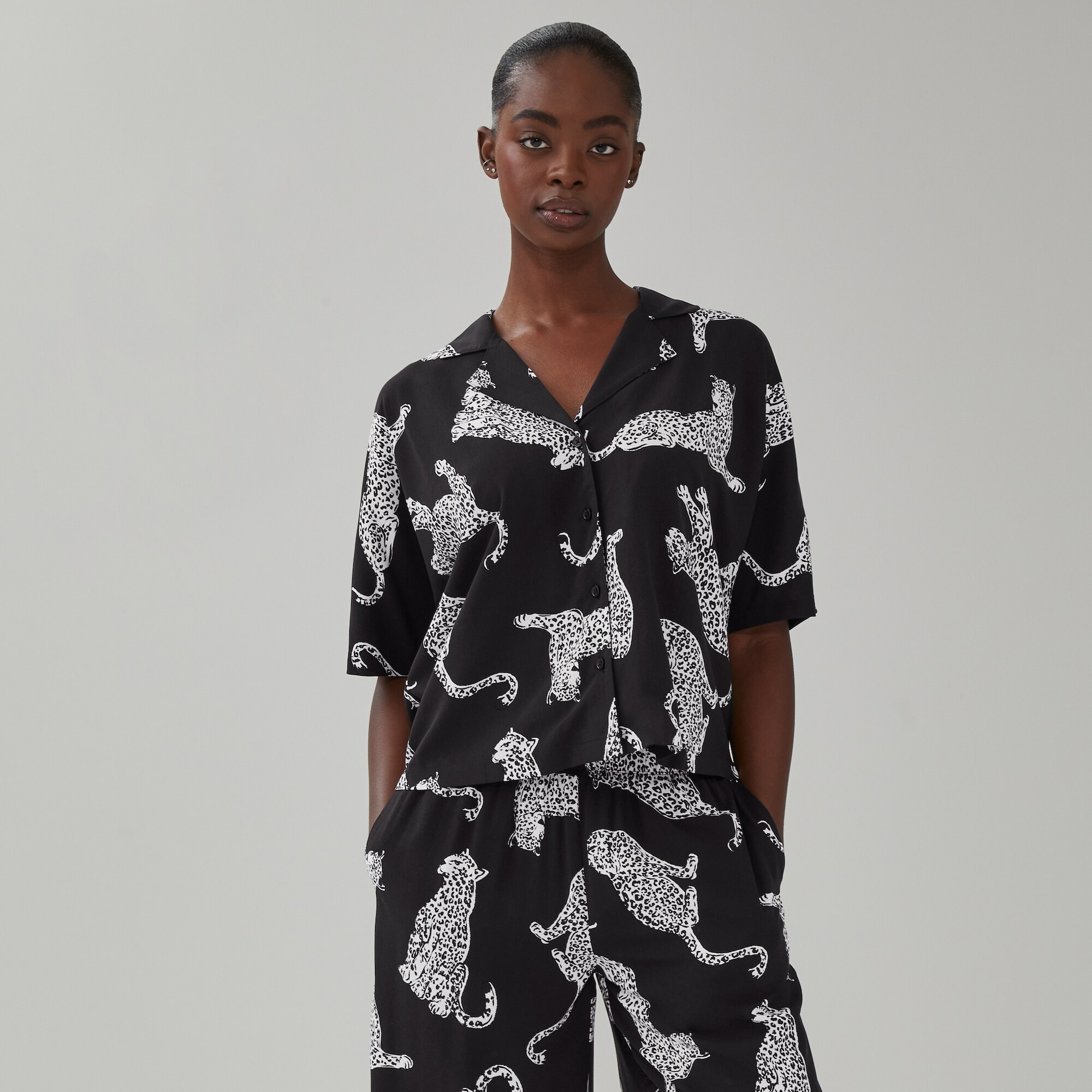 Printed Pajama Shirt