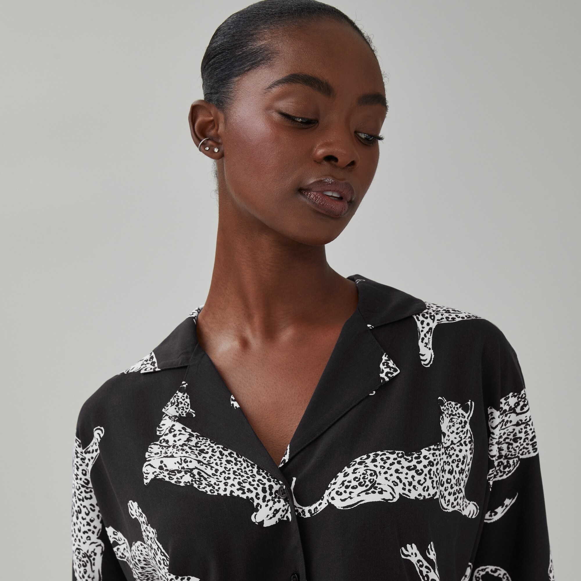Printed Pajama Shirt