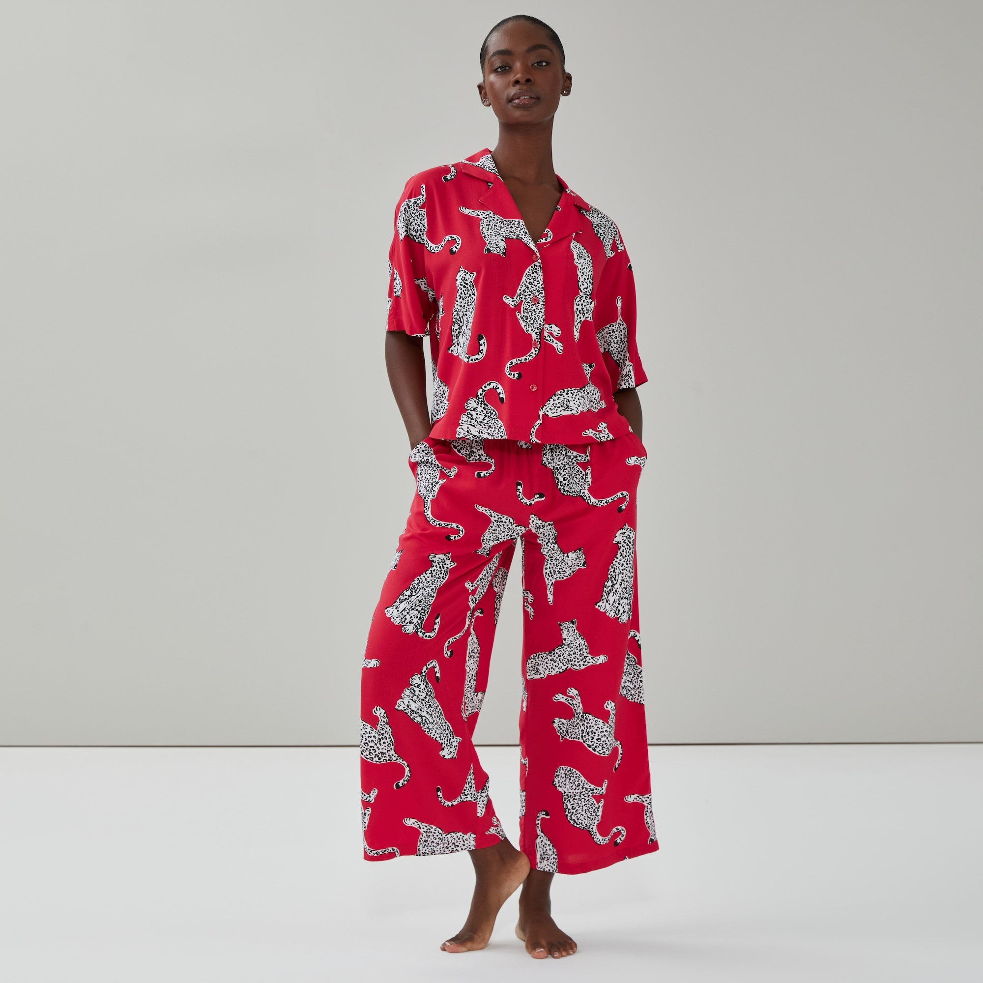 Chemisier de pyjama imprimé