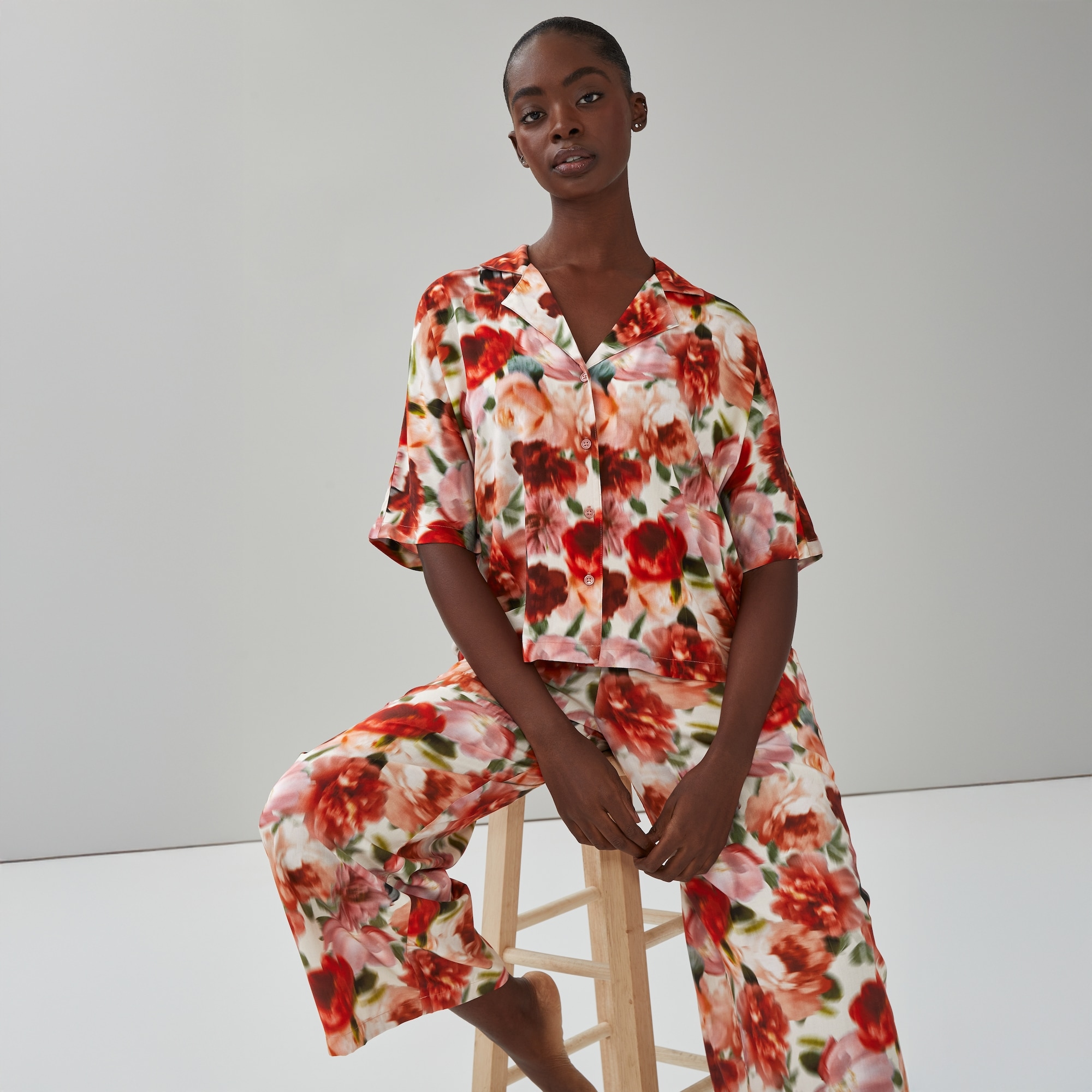 Printed Pajama Shirt