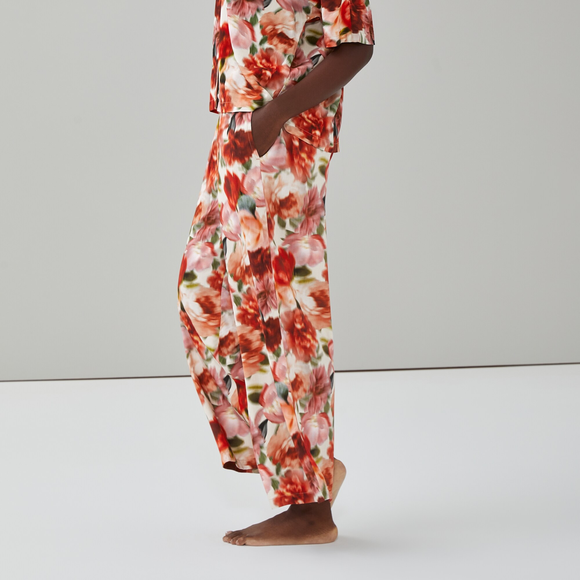 Printed Cropped Sleep Pant