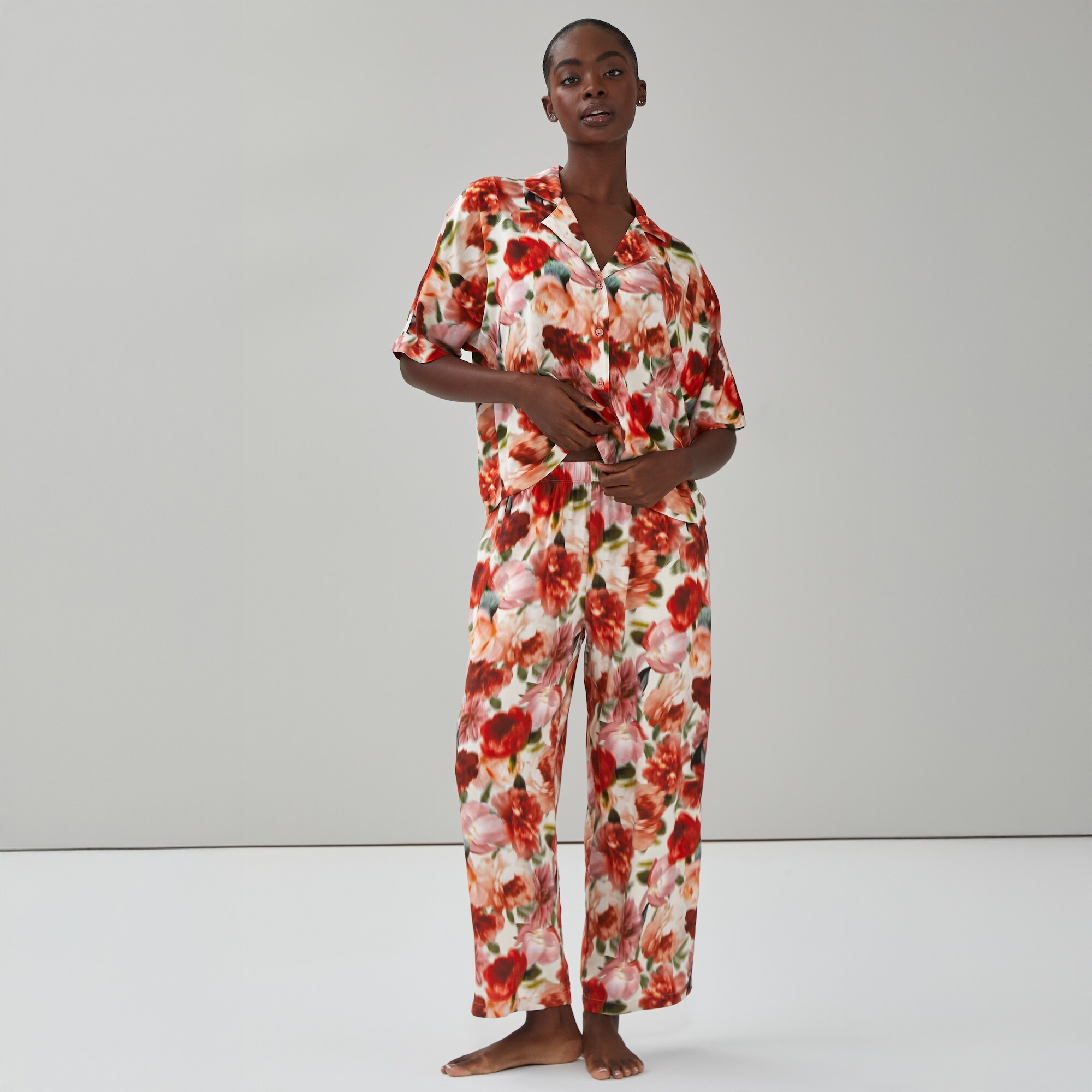 Printed Cropped Sleep Pant