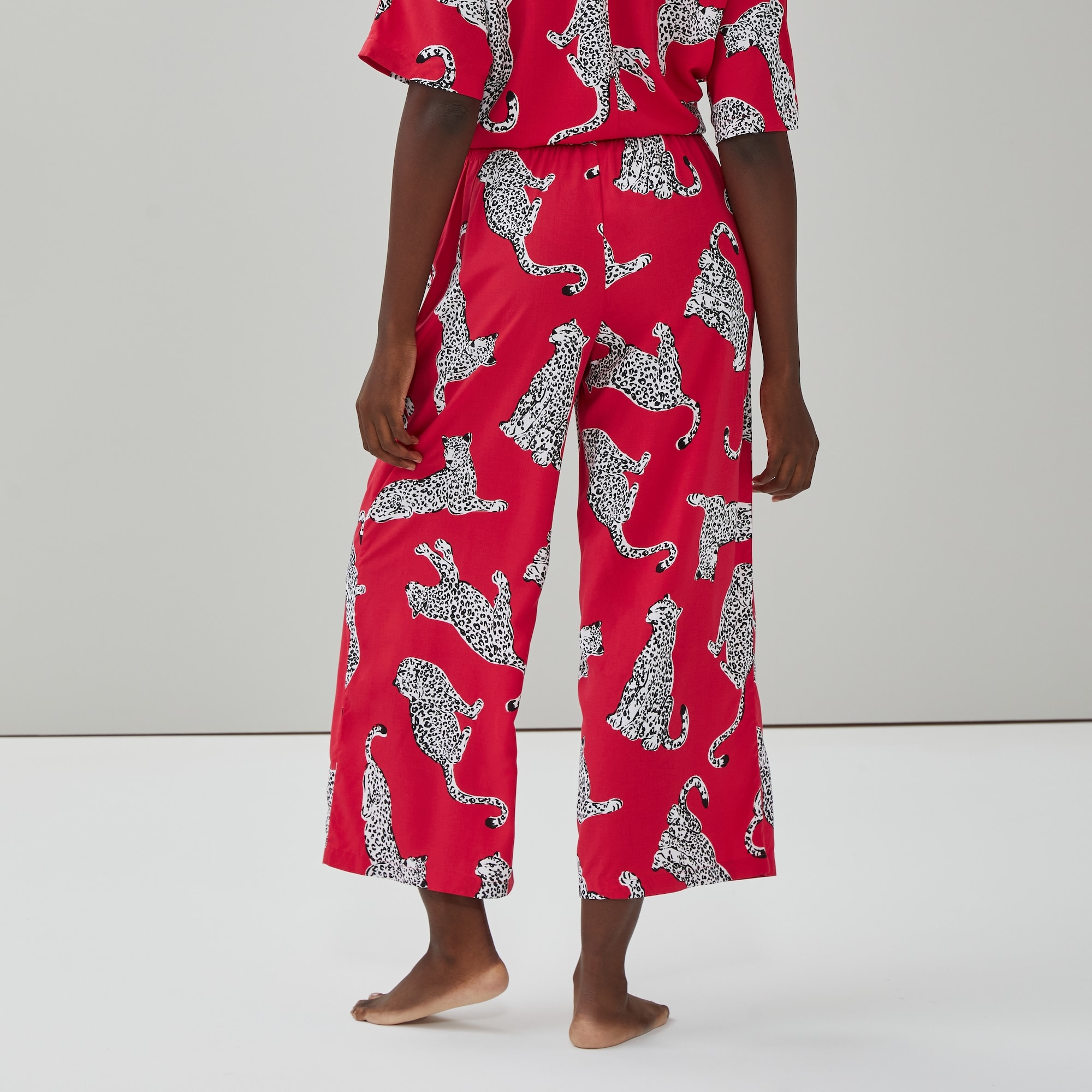 Printed Cropped Sleep Pant