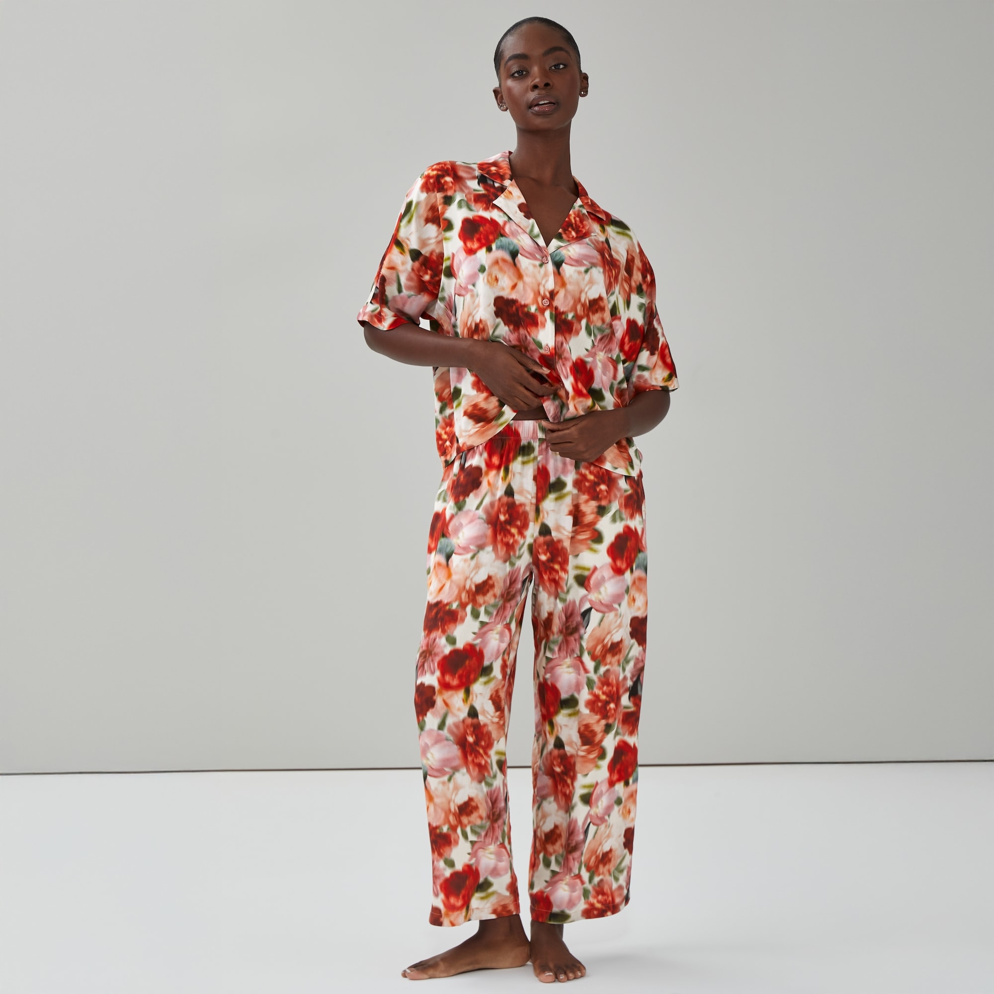 Printed Cropped Sleep Pant