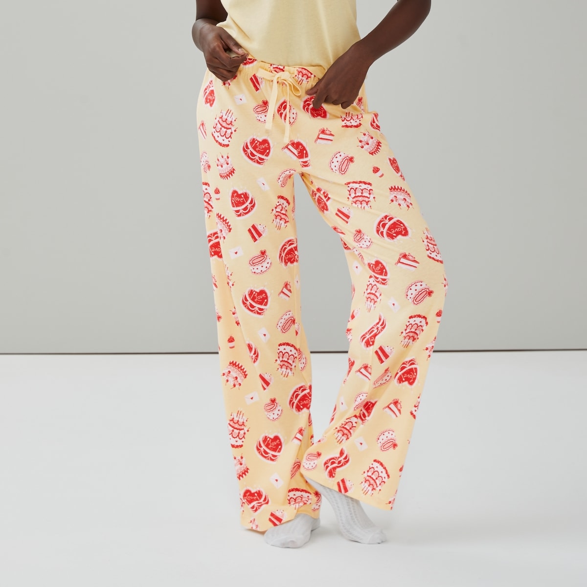 Printed Sleep Pant - Light Yellow