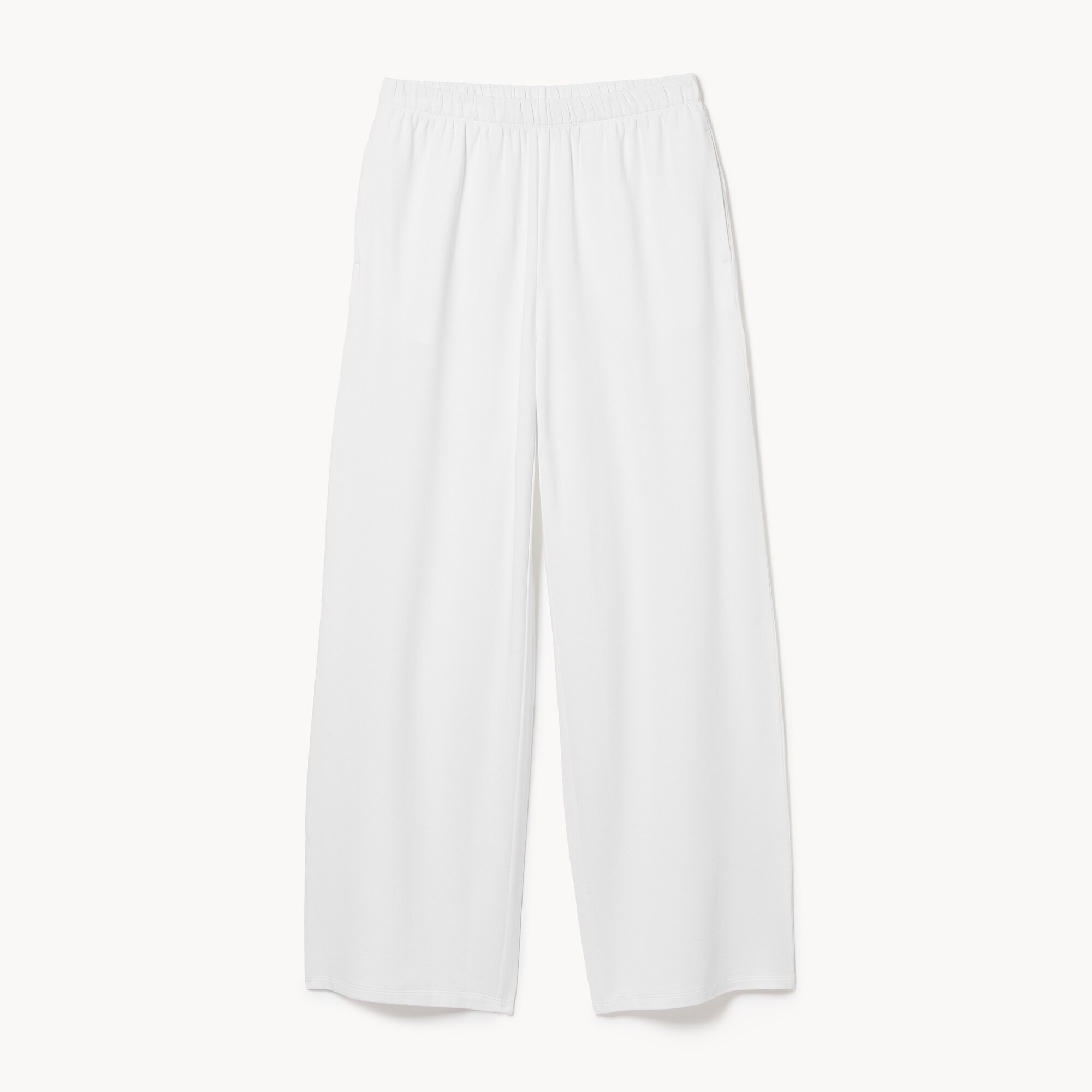 Pantalon de détente jambe large en ratine bouclée