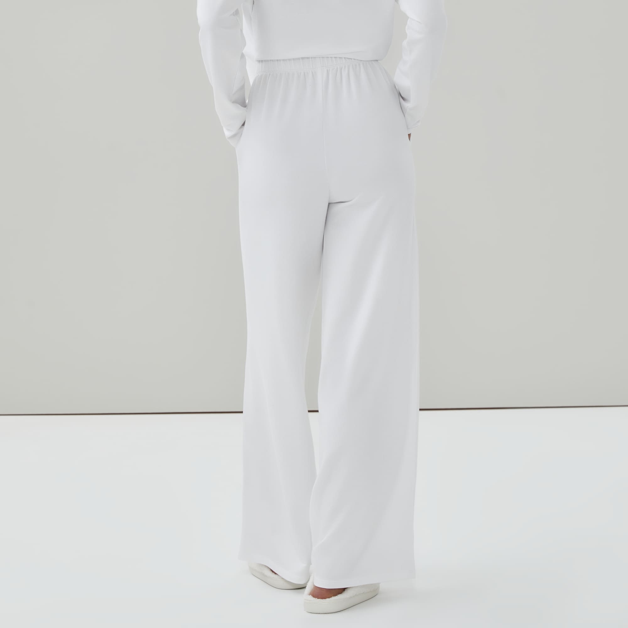 French Terry Wide Leg Lounge Pant