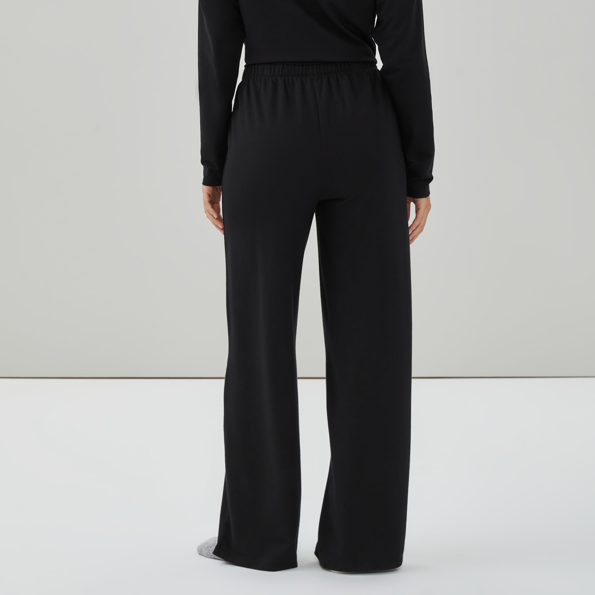 French Terry Wide Leg Lounge Pant