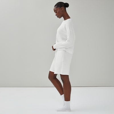 French Terry Lounge Short - White