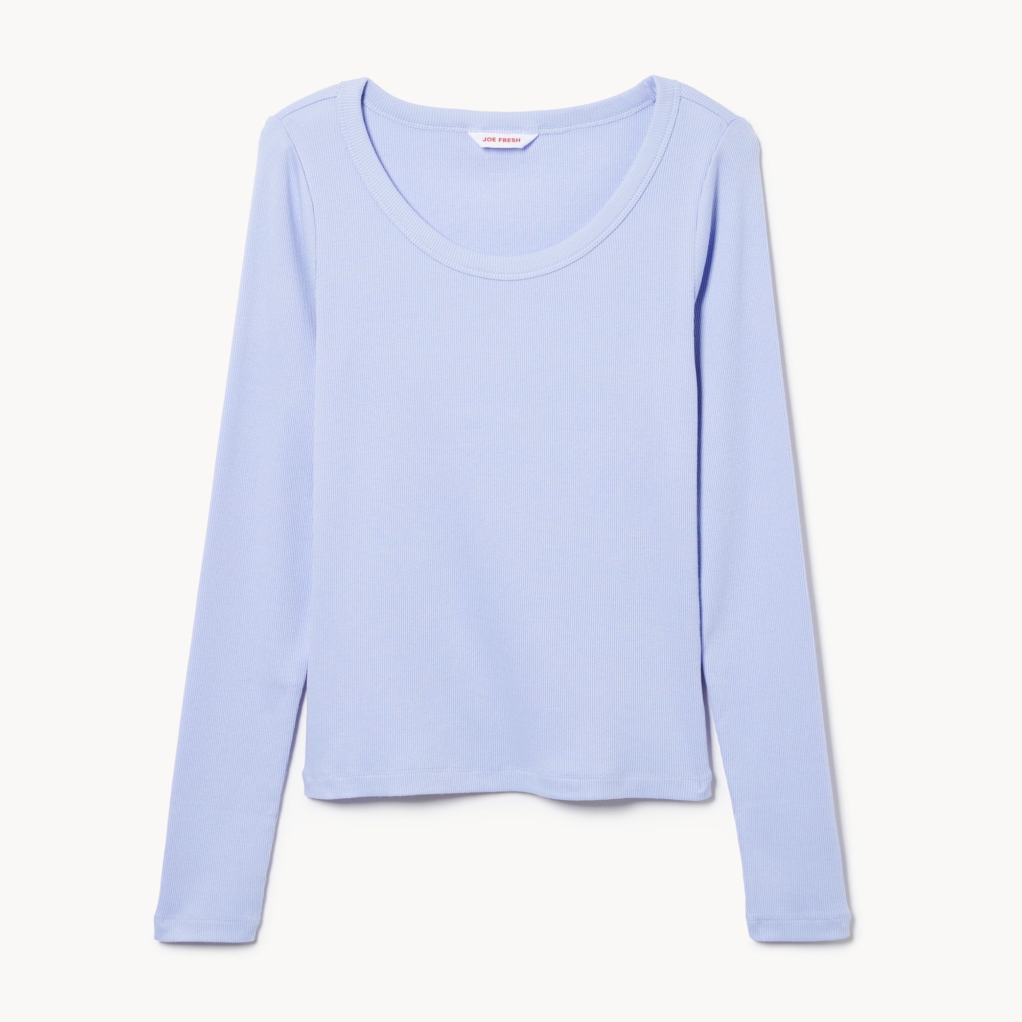 Ribbed Long Sleeve in Lavender from Joe Fresh