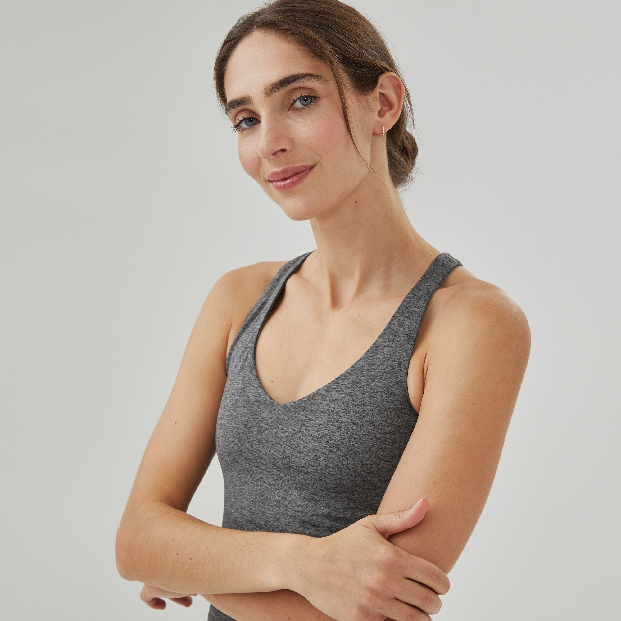 Active Everyday Tank in Charcoal Mix from Joe Fresh