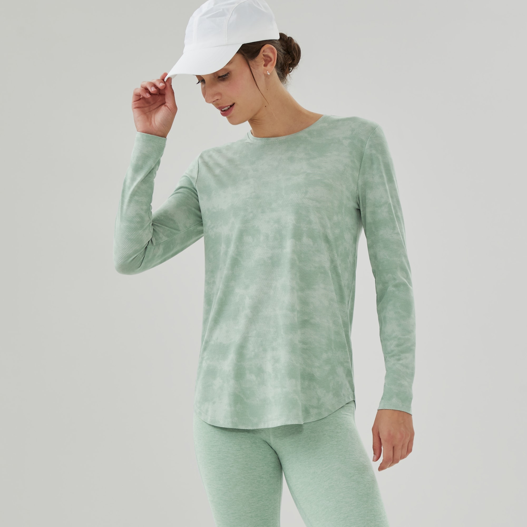 Active Moisture-Wicking Long Sleeve in Green from Joe Fresh