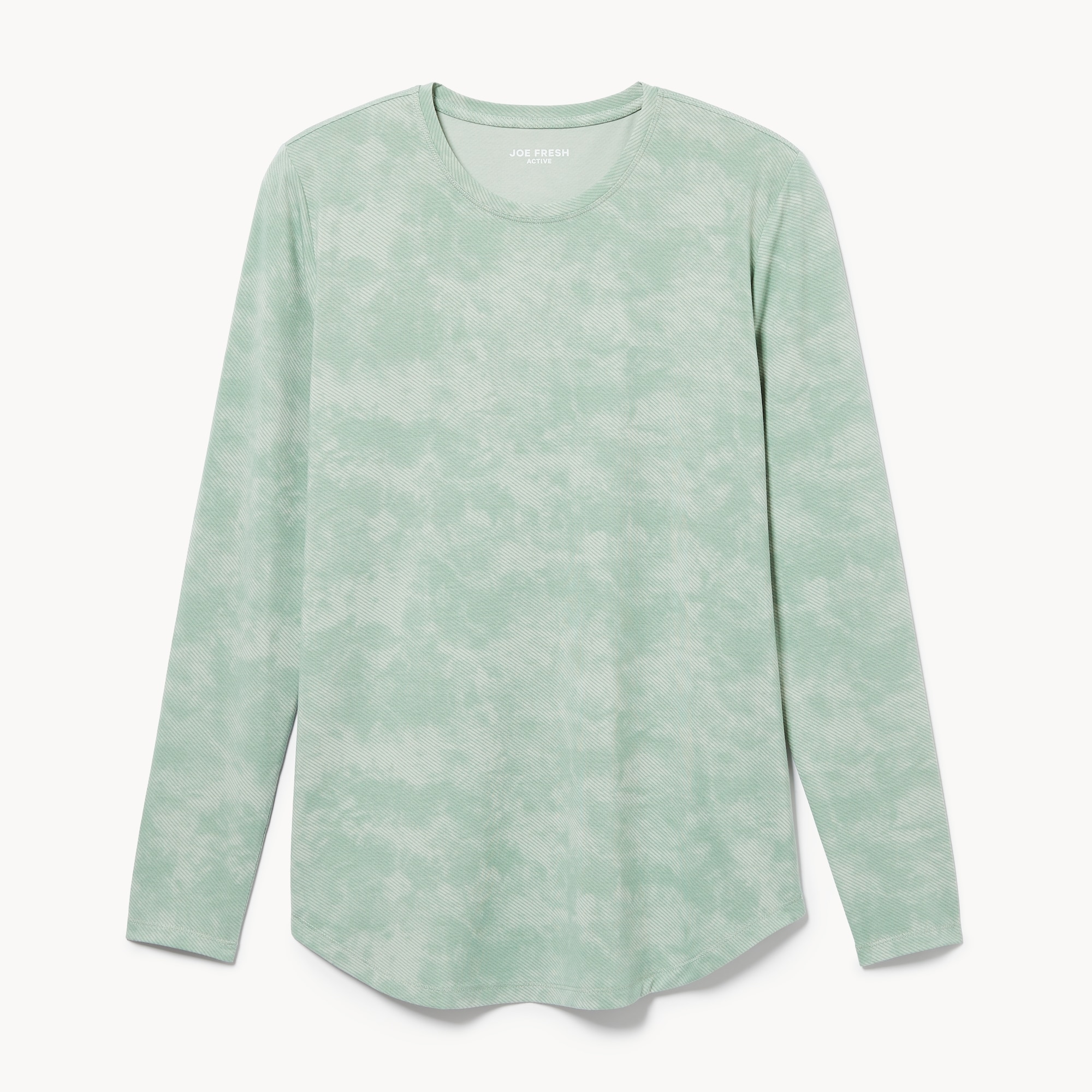 Active Moisture-Wicking Long Sleeve in Green from Joe Fresh