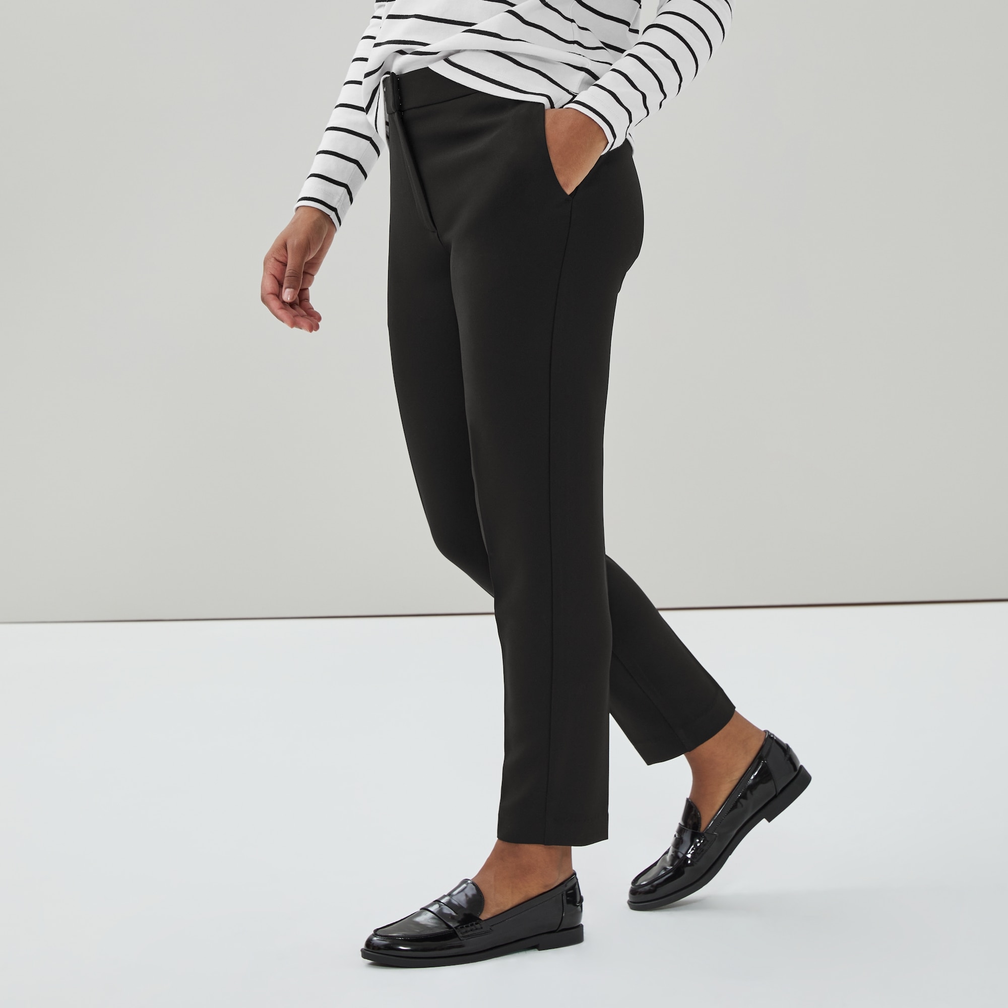 Slim Fit Trouser in JF Black from Joe Fresh