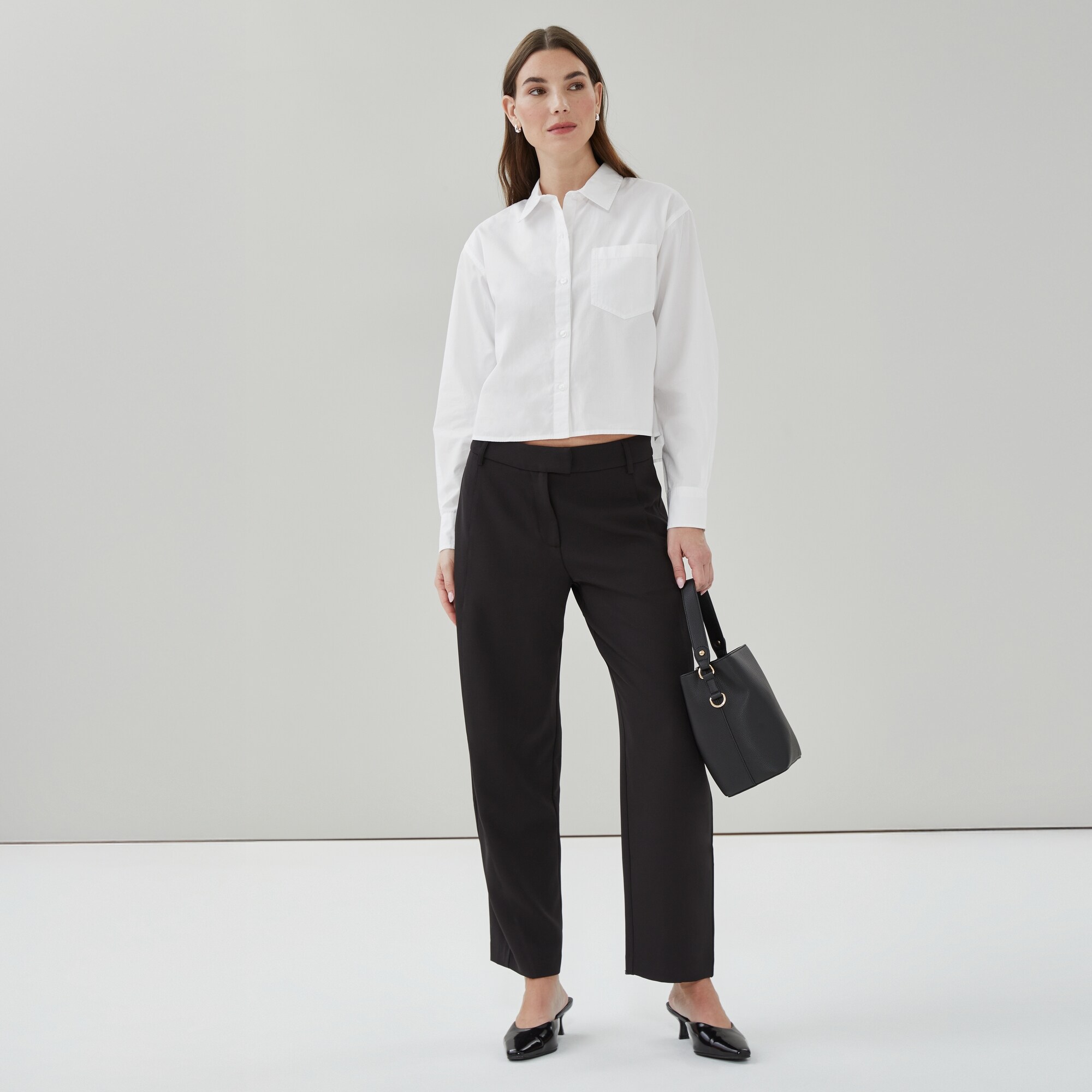 Pantalon à jambe tonneau