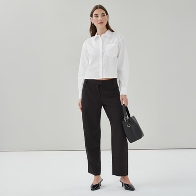 Barrel Leg Trouser - JF Black
