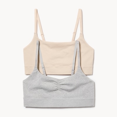 2-Pack Seamless Bralette - Sand