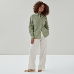Joe Fresh Oversized Linen Cotton Button-Up Shirt 1 ea, $39.00/1ea