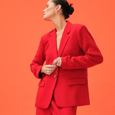 Relaxed Blazer - Red
