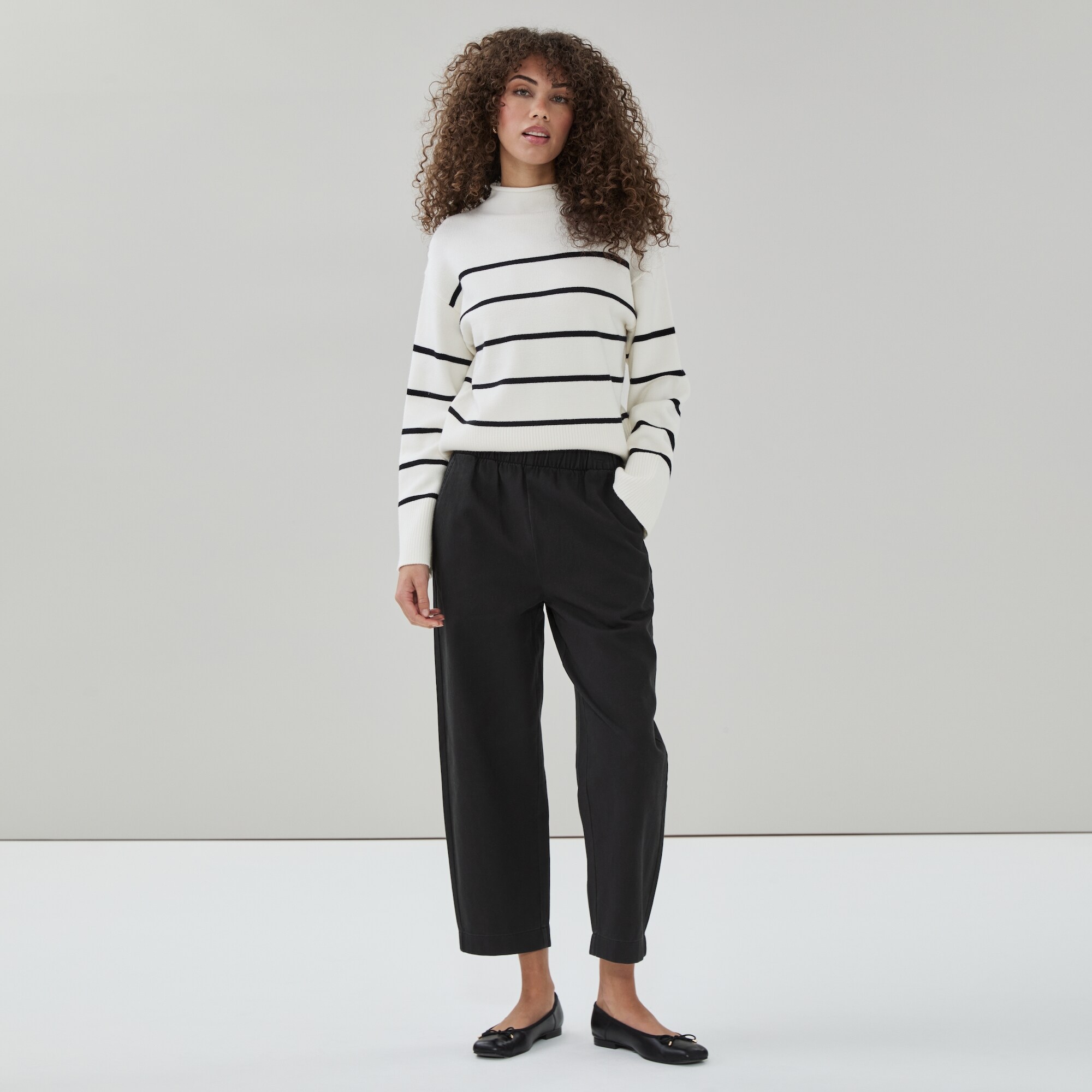 Pantalon sans attache longueur cheville